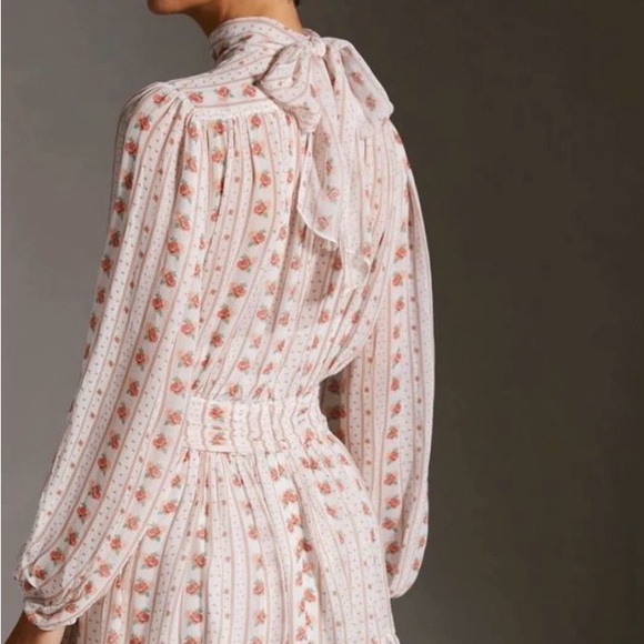 Anthropologie x Let Me Be Sheer Long Sleeve Mini Dress - Picture 3 of 5